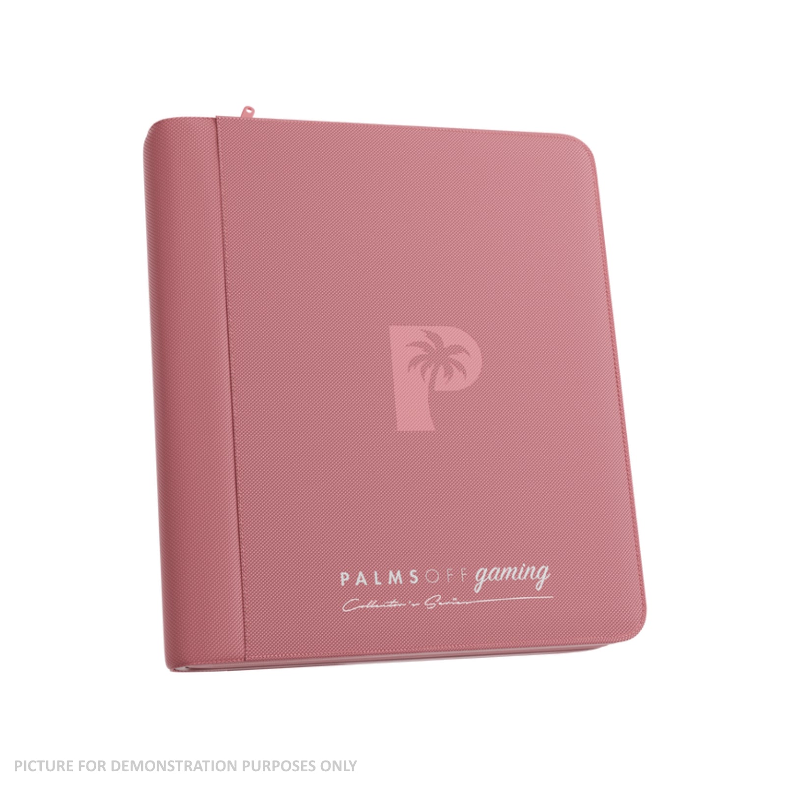 Palms Off Gaming Collector's Series Top Loader Zip Binder - 4 Pocket - Pink